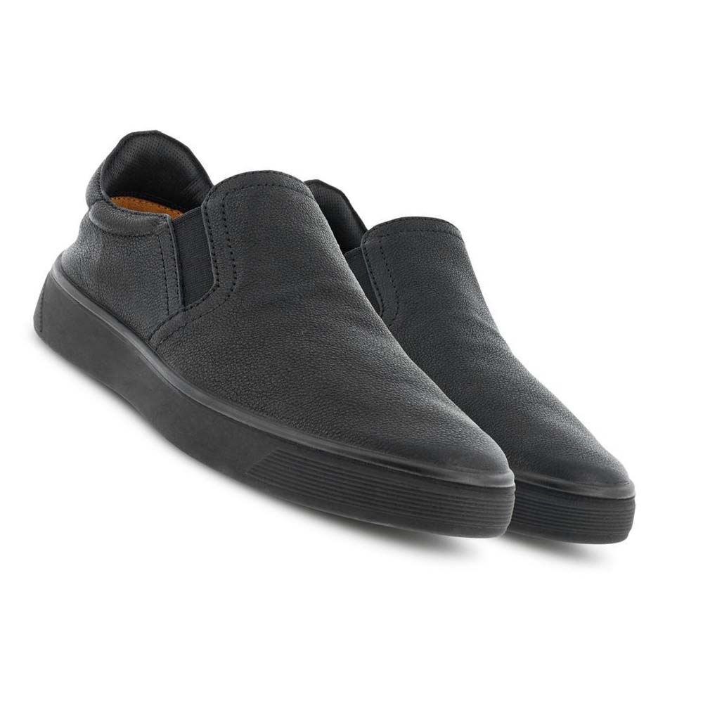 Men's Ecco Street Tray Retro Slip-on Casual Shoes Black | Canada 499ILH